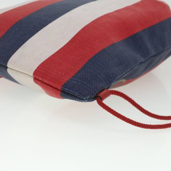 GUCCI Web Sherry Line Backpack Canvas Tricolor Red Blue Green 473872 Auth am3970 - Picture 15 of 16